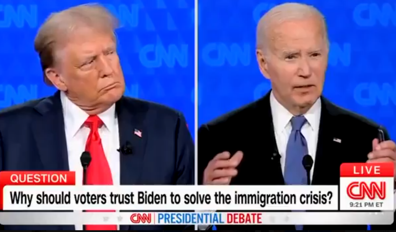 Analistas dão derrota a Biden no debate mas negam vitória de Trump